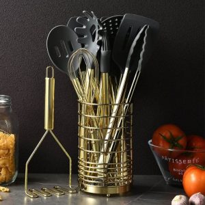 Stainless Steel - Silicone Kitchen Cooking Utensils Se